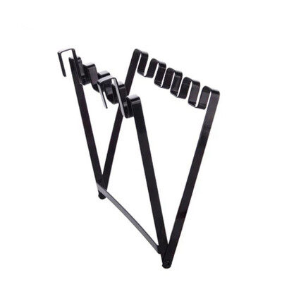 

Door Back Garbage Bag Storage Rack Hook Rack Wrought Iron Foldable Home Holder Kitchen Storage