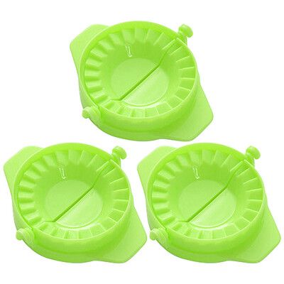 

Toponeto New Kitchen Tools Dumpling Jiaozi Maker Device Easy DIY Dumpling Mold 3PCS