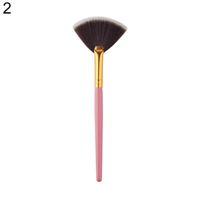 

Portable Slim Fan Shape Brush Powder Foundation Makeup Brush Cosmetic Tool