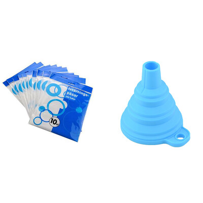 

Disposable Ice Pack Plastic Folding Funnel Set Ice Cube Mold Telescopic Long Neck Kitchen Gadget
