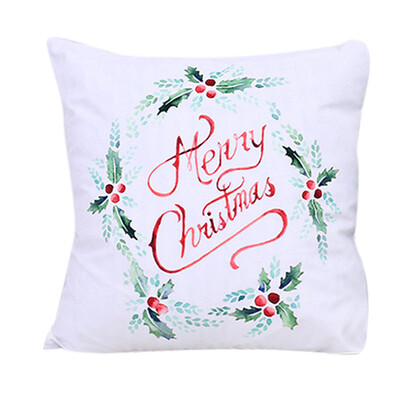 

Tailored Xmas Christmas Printing Dyeing Sofa Bed Home Decor Pillow Cover Cushion Cover