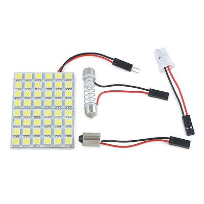 

Car Interior LED White Light 48SMD Lamp Panel T10 Festoon Dome BA9S 12V 5W 300LM