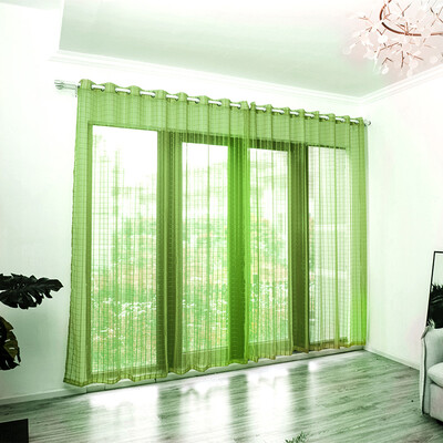 

Toponeto Leaves Sheer Curtain Tulle Window Treatment Voile Drape Valance 1 Panel Fabric