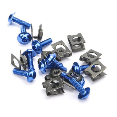 

10Pcs Motorcycle M6 6mm Fairing Bolts Kit Spire Speed Fastener Clip Screw Nut