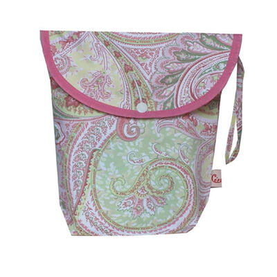 

Pretty Convenient Printed Nappy Bag Reusable Washable Wet Dry Cloth Waterproof Diaper Bag Wet Dry Cloth Zip Diaper Bag