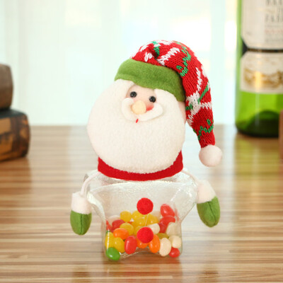 

Tailored Christmas Candy Jar Storage Bottle Friends Child Kid Flannel Sweet Gifts Snowman