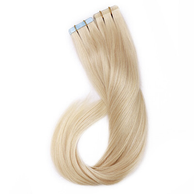 

Tape in Human Hair Extensions Highlight Balayage Long Straight Skin Weft Glue in Hairpieces Invisible Double Sided Tape