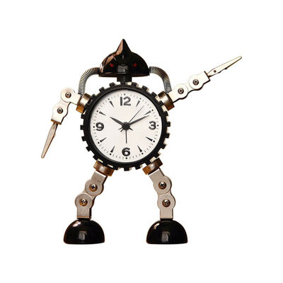 

Creative Alarm Clock Warp Children Alarm Metal Robot Cartoon Anime Table Desk Alarm Clock Wekker Children Christmas Gift