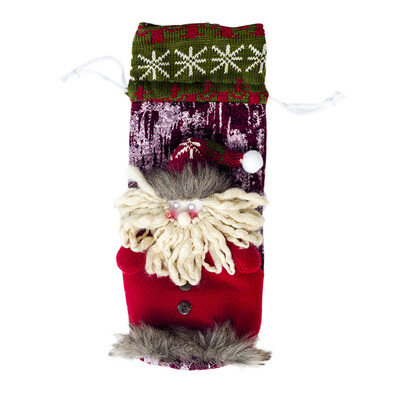 

Tailored Wine Bottle Cover Bags Decor Home Party Xmas Elk Claus Clothes Christmas