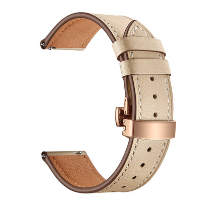 

〖Follure〗Butterfly buckle Leather Wrist Watch Strap Band For IWatch For Samsung Gear S3