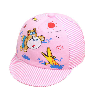 

Newborn Cotton Baby Sunhat Unisex Cartoon Crocodile Soft Cute Baby Cap Toddler Infant Boys Girls Newborn Hat For 3-24M