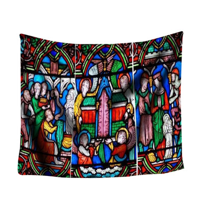 

Toponeto Colorful Print Tapestry Art Room Notre Dame Wall Hanging Tapestry Art Nature