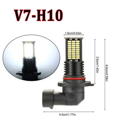 

2pcs LED Fog Light Bulbs Car Auto 3014SMD 3200LM 12V-24V Lamps Replaces For BMW