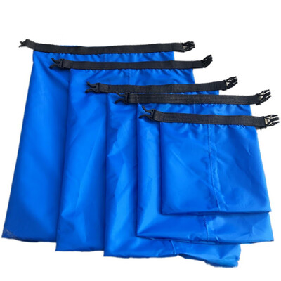 

5 pcs A Set Outdoor Swimming Waterproof Bag Camping Rafting Storage Dry Bag With Adjustable Strap Hook New