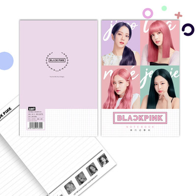 

Kpop BTS Blackpink Notebook Pocketbook Note Pad Diary Workbooks Hardcover Memo Book Lined Pages for Diary JournalBlackpink-1