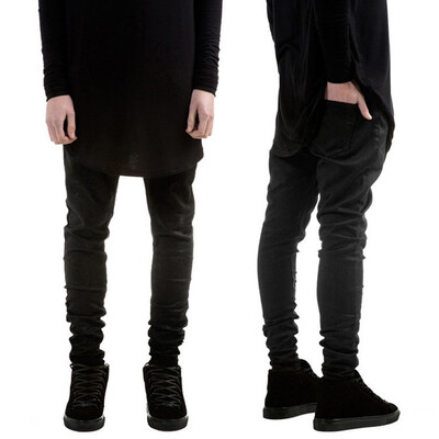 

Gobestart Mens New Fashion Casual Straight Solid Jeans Slim Trousers Long Pants