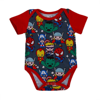 

Newborn Infant Baby Boy Romper Bodysuit Jumpsuit SuperHeros Print Clothes Outfit
