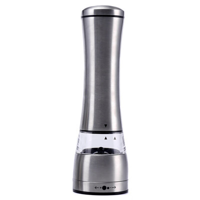 

Stainless Steel Manual Pepper Grinder Household Portable Pepper Grinder With Transparent Small Window High-capacity Kitchen Tool