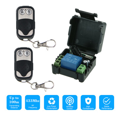 

Smart Home 433Mhz DC 12V 1CH Wireless Remote Switch Relay Receiver Transmitter Universal Remote Control Switch Module&5PCS RF