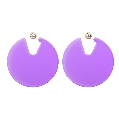 

Cricle Pendant Brincos for Women Femme Brincos Clear Transparent Colors Acrylic Earing Big Round Pendant