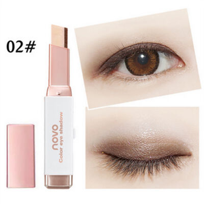 

Women Shimmer Gradient Double Color Eyeshadow Stick Earth Color Cream Pen Cosmetics Eye Shadow Eyeshadow Palette