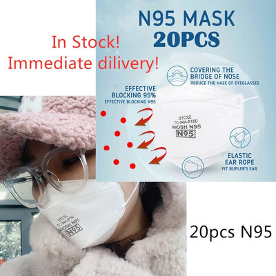 

20PCS N95 Mask for Health Care Prevent PM25 Dust