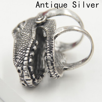 

New Fashion PUNK Metal texture Rings Rock&Roll Dinosaur head Ring for Men Women Gift