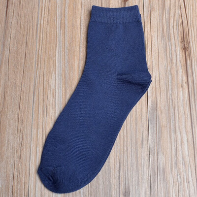 

Four seasons mens solid color tube socks casual business mens socks breathable cotton socks NOTEPacking 5 pairs or 1 pair
