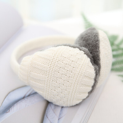 

Unisex Winter Warm Knitted Earmuffs Ear Warmers Muffs Women Men Earlap Cover