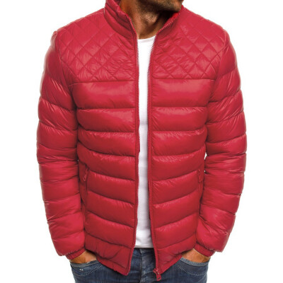 

Toponeto Mens Autumn Winter Zipper Warm Down Jacket Packable Light Top Quality Coat