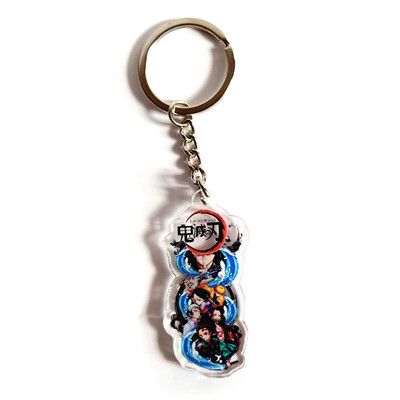 

CAR-TOBBY Anime Action Figure Demon Acrylic Keychain Key Ring Collection Model Toys