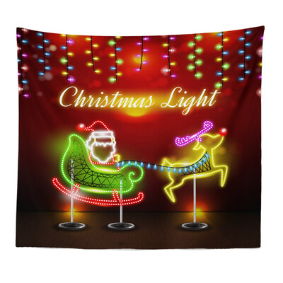 

Tailored Merry Christmas Beach Cover Up Tunic Tapestry Tablecloth Home Decoration