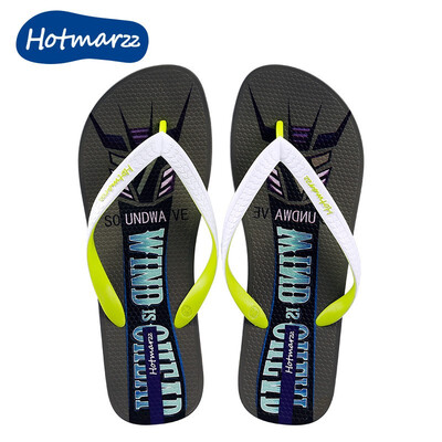 hotmarzz non-slip printed mens flip-flops summer flip-flops beach shoes