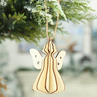 

Tailored Wooden DIY Pendant 3D Christmas Hanger For Christmas Tree Interior Decoration