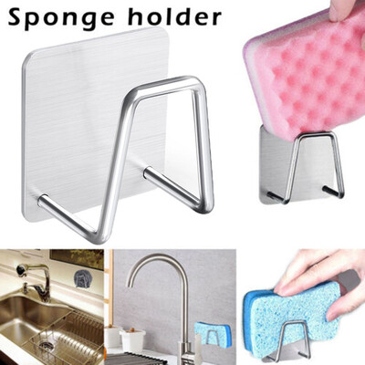 

JPGIF Stainless Steel Kitchen Sponge Holder Brush Soap Dishwashing Liquid Drainer