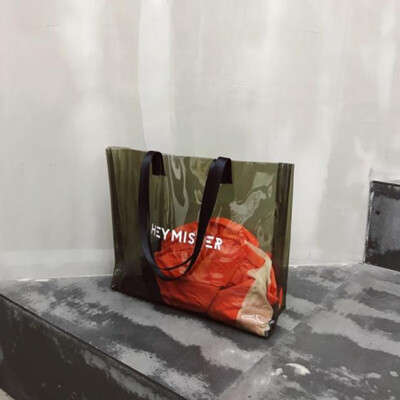 

Fashion Women Case Clear Girls Letter Quality High 2019 Wild Handbag Large Capacity Beach Bags Transparent Jelly Shoulder Bag