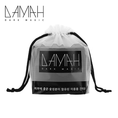 

Korea DAMAH Black Magic Binchotan Disposable Face Towel Female Cotton Soft Cleansing Roller Towel Face Wash 60 Pumps 1 Bag