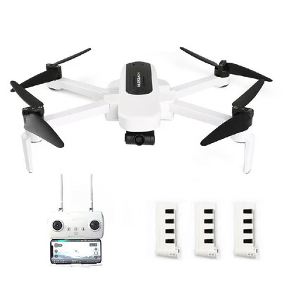 

Hubsan H117S Zino RC Drone GPS 5G WiFi FPV 4K UHD Camera 3-Axis Gimbal Quadcopter with Storage Bag Car Charger 3 Battery Spare Pro
