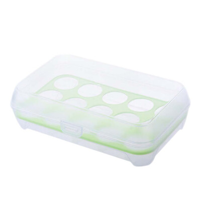 

Egg Refrigerator Storage Box 15 Grid Eggs Holder Food Storage Container Egg shatterproof box 4 color