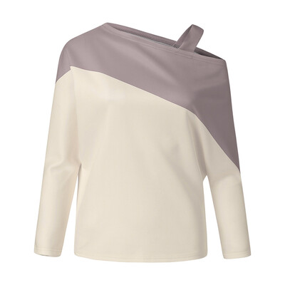 

Tailored Autumn New European And American womens solid color collar Blouse T-Shirt
