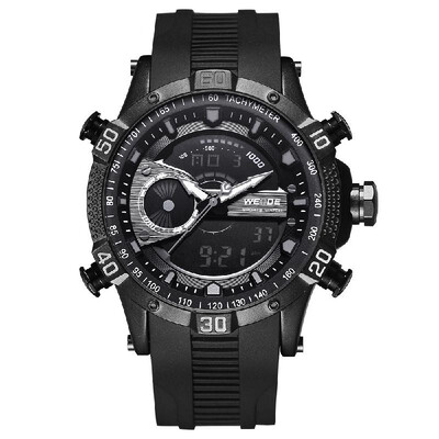 

WEIDE WH6902 Dual Display Two Movement Quartz Digital Men Watch 3ATM Waterproof LCD Backlight Sport Alarm Calendar Week Auto Date