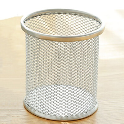 

Creative Office Desk Metal Mesh Square Pen Pot Case Container Organiser Holder