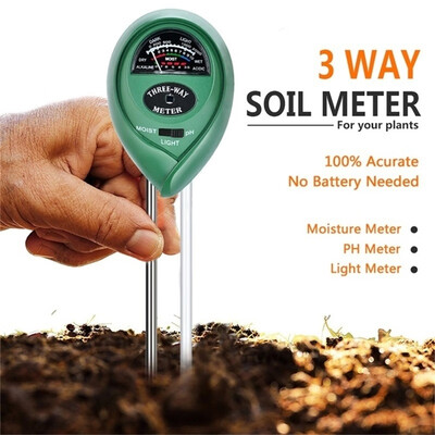 

New Style Hellmodal Professional 3 In1 Soil Moisture Light Humidity Ph Meter Garden Soil Tester Meter