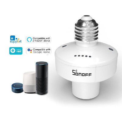 

SONOFF SlampherR2 ITEAD WiFi Smart Light Bulb Holder 433MHz RF Wireless Lamp Holder Smart APP Control Voice Control Compatible wit