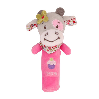 

〖Follure〗Animals Hand Bells Musical Baby Soft Toys Developmental Rattle Bed Kids
