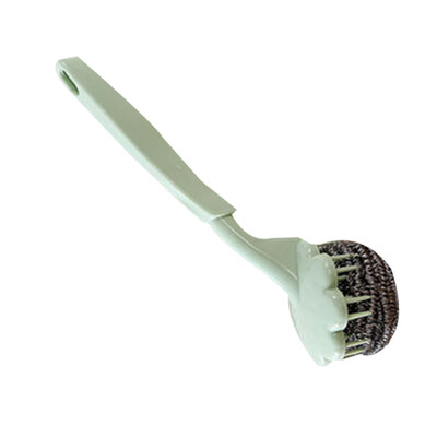

Long Handle Flower Steel Wire Ball Brush Dishwashing Pot Cleaning Tool Kitchen Cutlery Cleaner