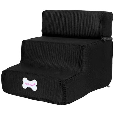 

3 Steps Or 2 Steps Portable Dog Puppy Ladder Doggy Soft Pet Stairs