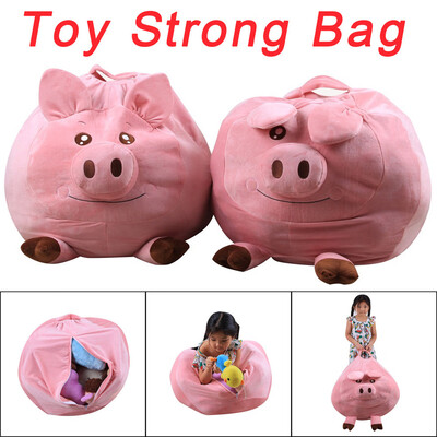 

YIWULAKids Stuffed Animal Plush Toy Storage Bean Bag Soft Pouch Animal Fabric Chair