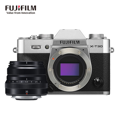 

Fuji FUJIFILM X-T30XT30 XF35 F2 micro single camera 2610 million pixels 4K video Bluetooth WIFI silver