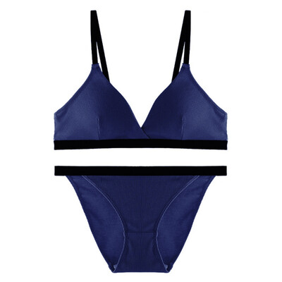 

High-end Brand Romantic Temptation Bra Set Women Fashion Stripes Underwear Set Push Up Bra&Panties Set